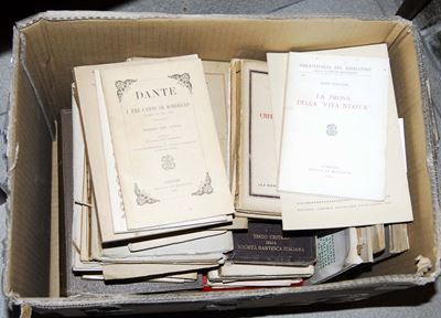 Lotto di Libri a Fascicoli di Critica Dantesca, Prima Metà del XX Secolo
