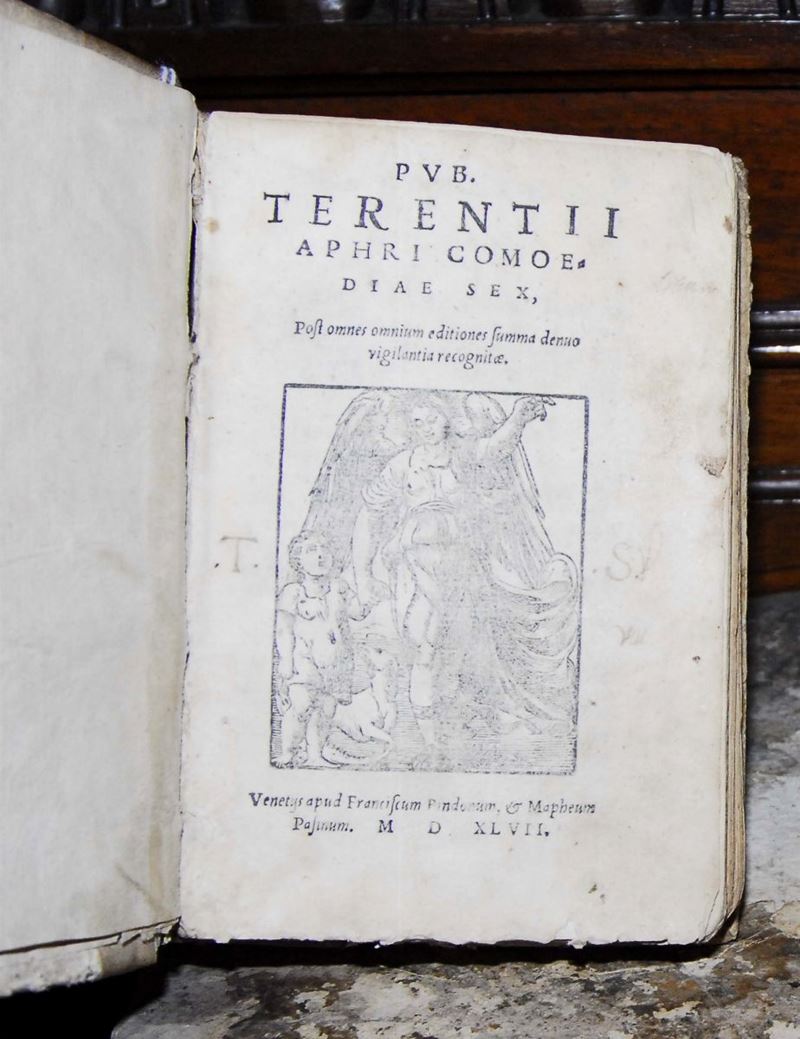 Terenzio - Comedie, Venezia 1547  - Auction OnLine Auction 04-2012 - Cambi Casa d'Aste