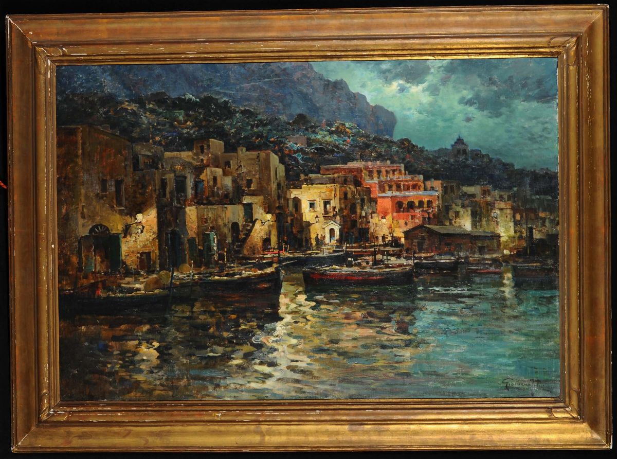 Anonimo Napoletano del XIX Secolonel Porto di Capri
