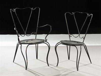 Sedia e Poltroncina in Ferro Battuto