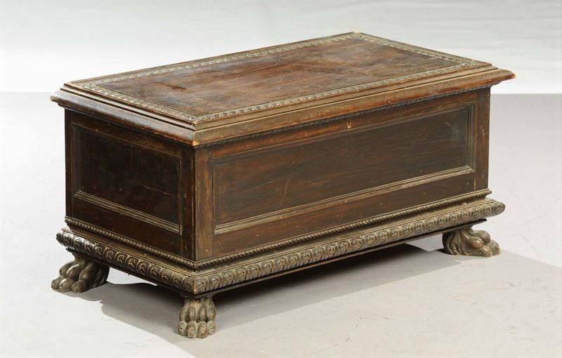 Cassetta stile Rinascimento in legno intagliato  - Asta Antiquariato, Argenti e Dipinti Antichi - Cambi Casa d'Aste