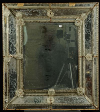 Specchiera in Vetro, XIX Secolo