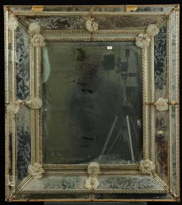 Specchiera in vetro, XIX secolo