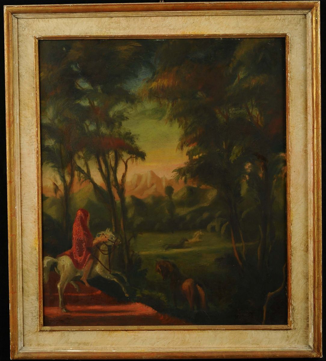 Pino Ponti (1905-1999)figura a Cavallo Entro Paesaggio, 1943