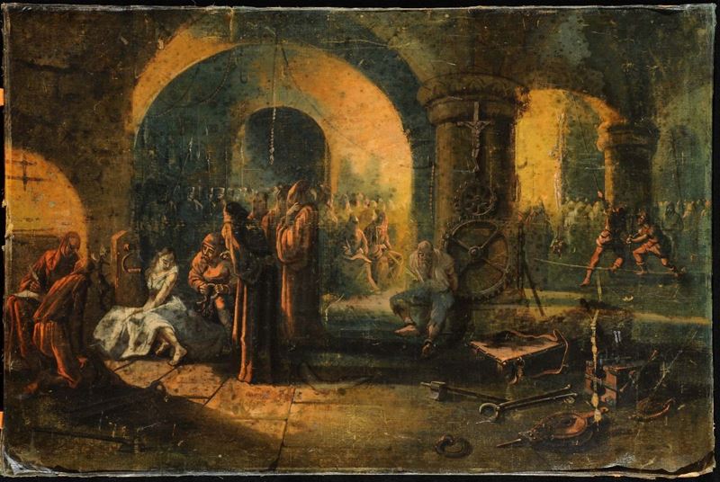Anonimo del XIX secolo Inquisizione  - Auction Antiquariato, Argenti e Dipinti Antichi - Cambi Casa d'Aste