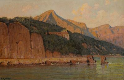 Hermann Gattiker (1865-1951)veduta di Paraggi