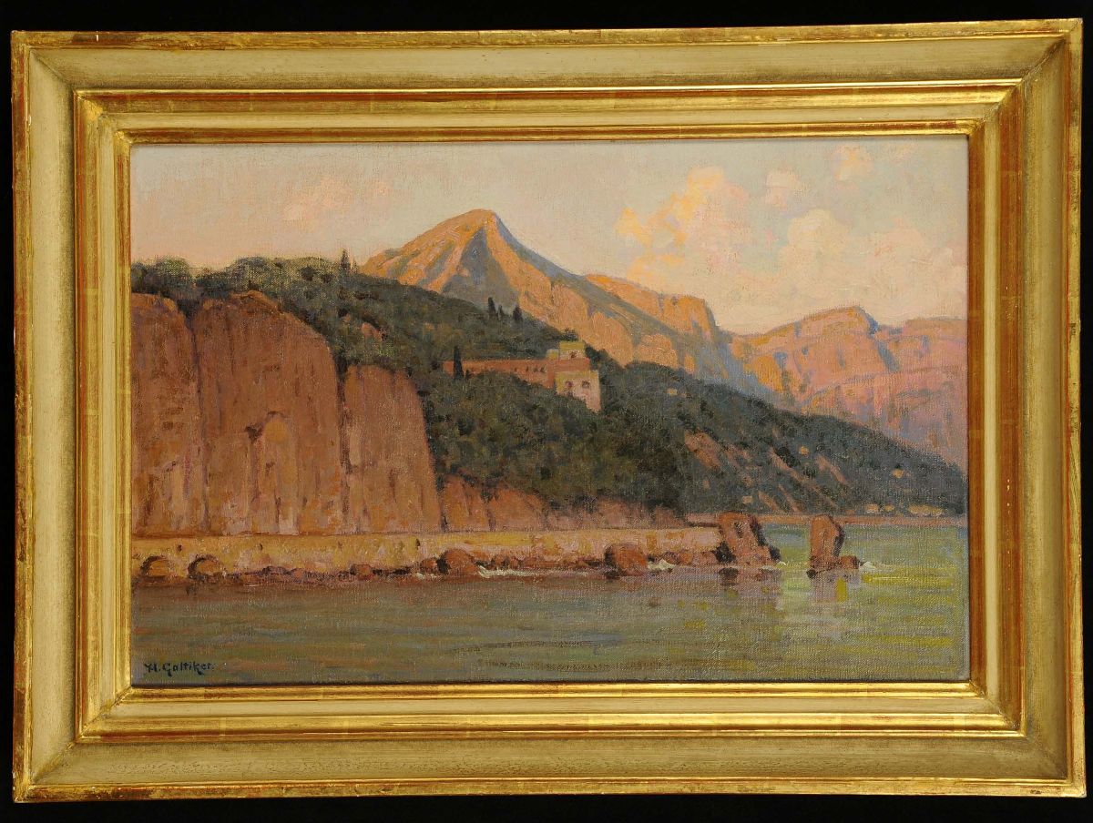 Hermann Gattiker (1865-1951)veduta di Paraggi