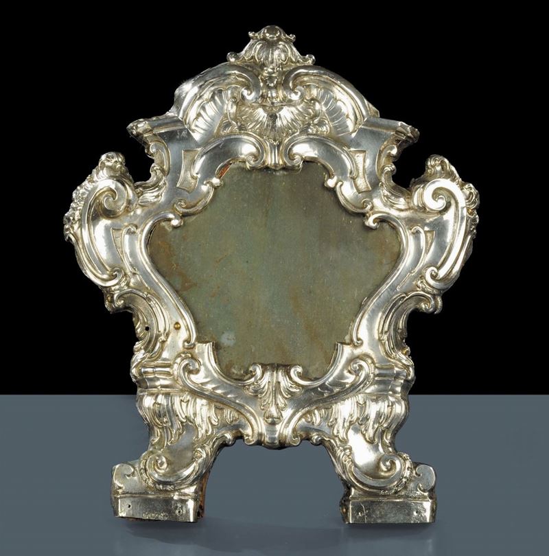 Cartagloria Luigi XV in argento, Napoli 1781  - Asta Antiquariato, Argenti e Dipinti Antichi - Cambi Casa d'Aste