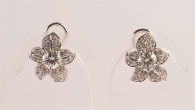 Orecchini con Diamanti Taglio Brillante