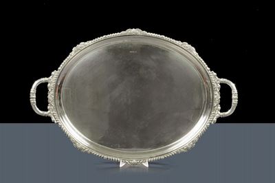 Vassoio Argento Cittˆ di Sheffield Firmato Walker & Hall