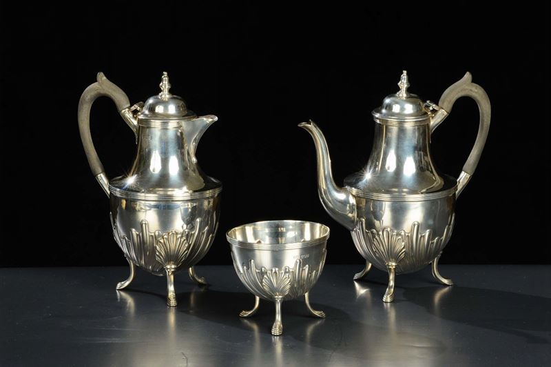 Servizio da caff in argento, Inghilterra  - Asta Antiquariato, Argenti e Dipinti Antichi - Cambi Casa d'Aste