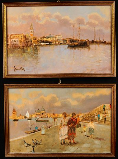 Enrico Frattini (1890-1968)riva degli Schiavoni Bacini di San Marco