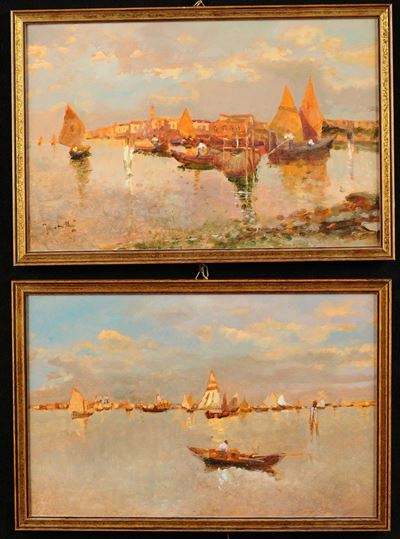 Enrico Frattini (1890-1968)laguna Veneta Laguna Veneta