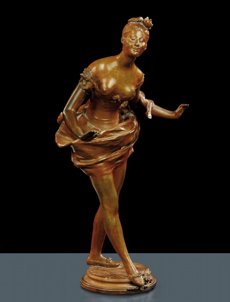 Auguste Suchetet (1854-1932) Ballerina  - Asta Antiquariato, Argenti e Dipinti Antichi - Cambi Casa d'Aste