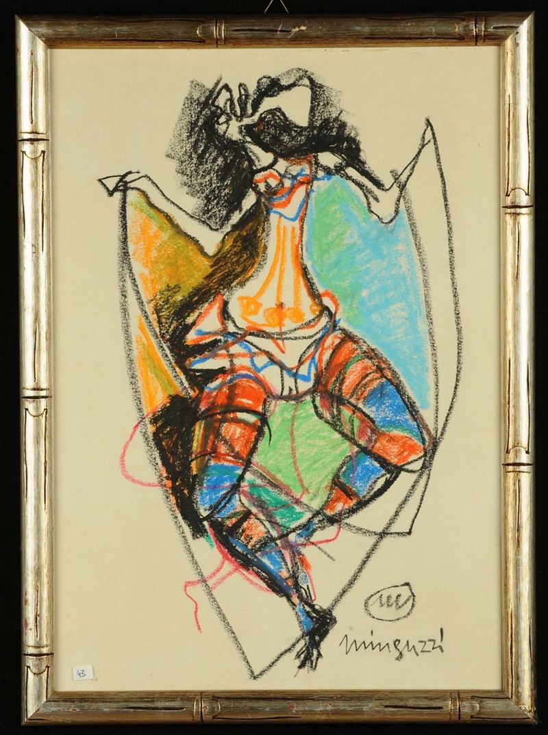 Luciano Minguzzi (1911-2004) Figura stilizzata  - Asta Antiquariato, Argenti e Dipinti Antichi - Cambi Casa d'Aste