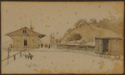 Pasquale Domenico Cambiaso (1811-1894)stazione di Culoz