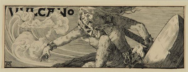 Alberto Martini (1876-1954) Illustrazione per la Secchia rapita