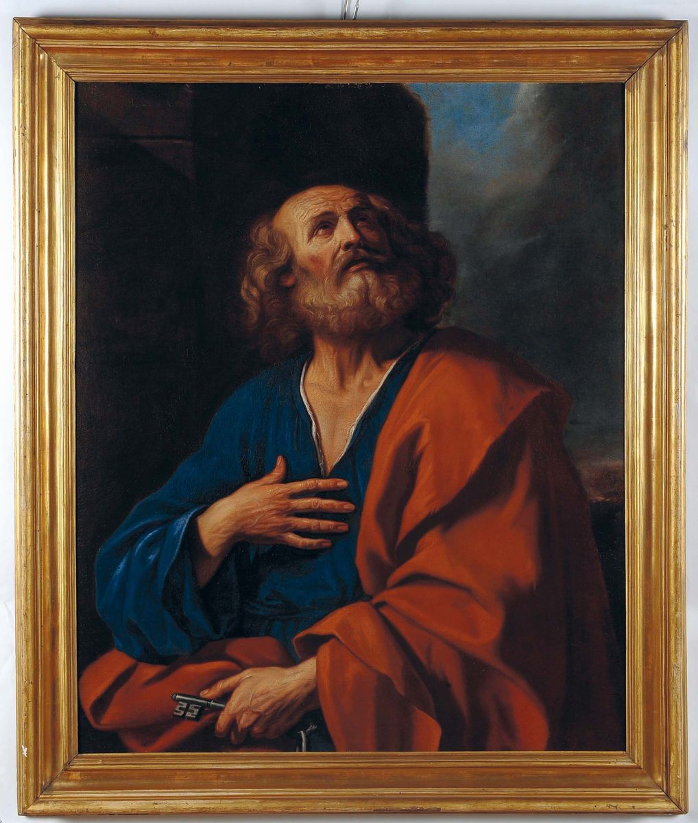 Giovan Battista Barbieri Detto il Guercino (cento 1591 - Bologna 1666)san Pietro