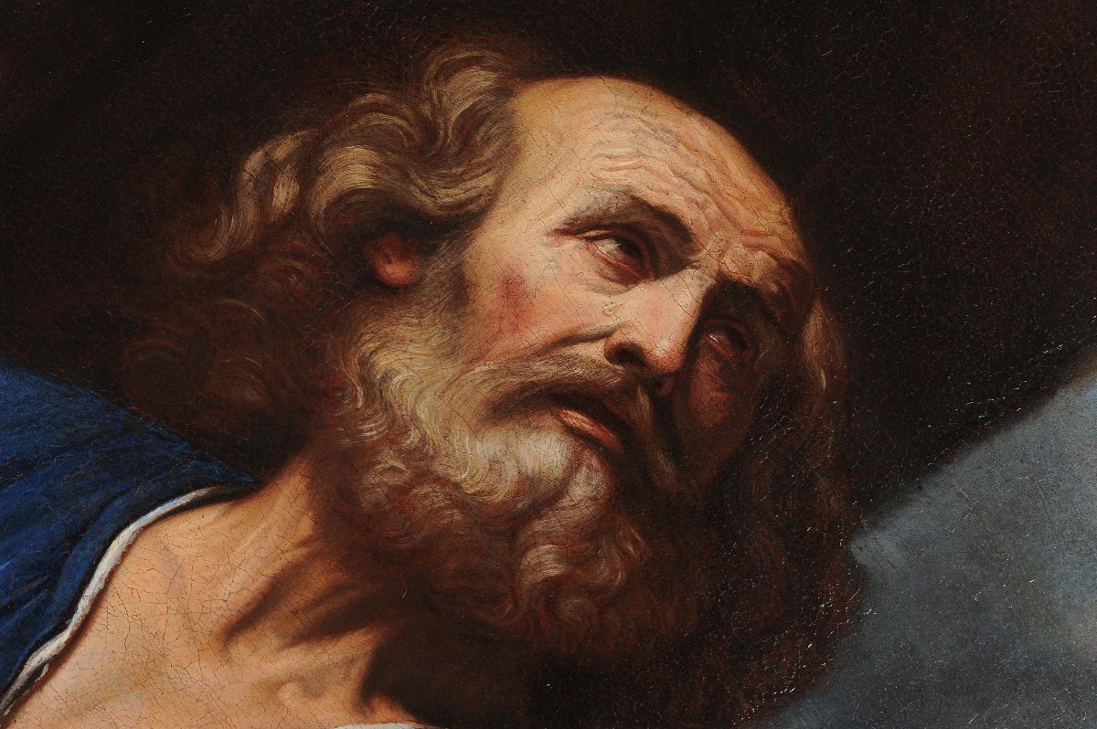Giovan Battista Barbieri Detto il Guercino (cento 1591 - Bologna 1666)san Pietro