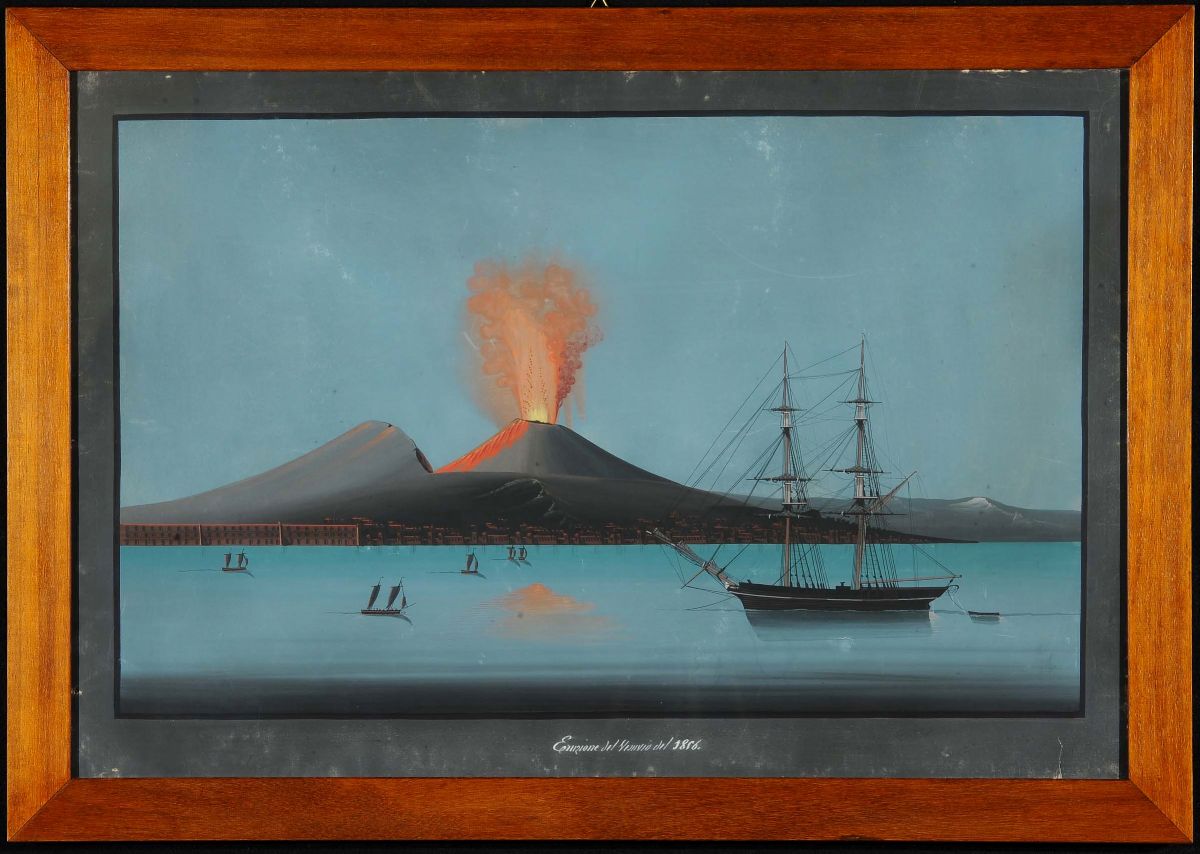 Anonimo del XIX Secoloeruzione del Vesuvio, 1856