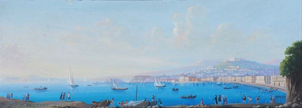 Anonimo del XIX secolo Veduta del golfo di Napoli