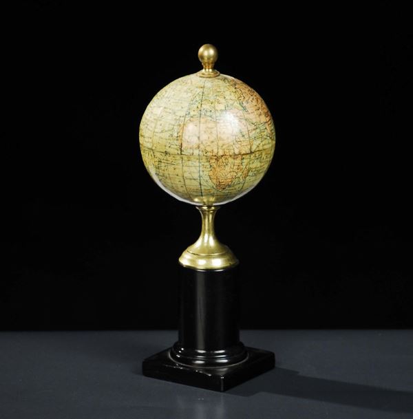 Piccolo mappamondo, Francia ed. LebŽgue, XIX secolo