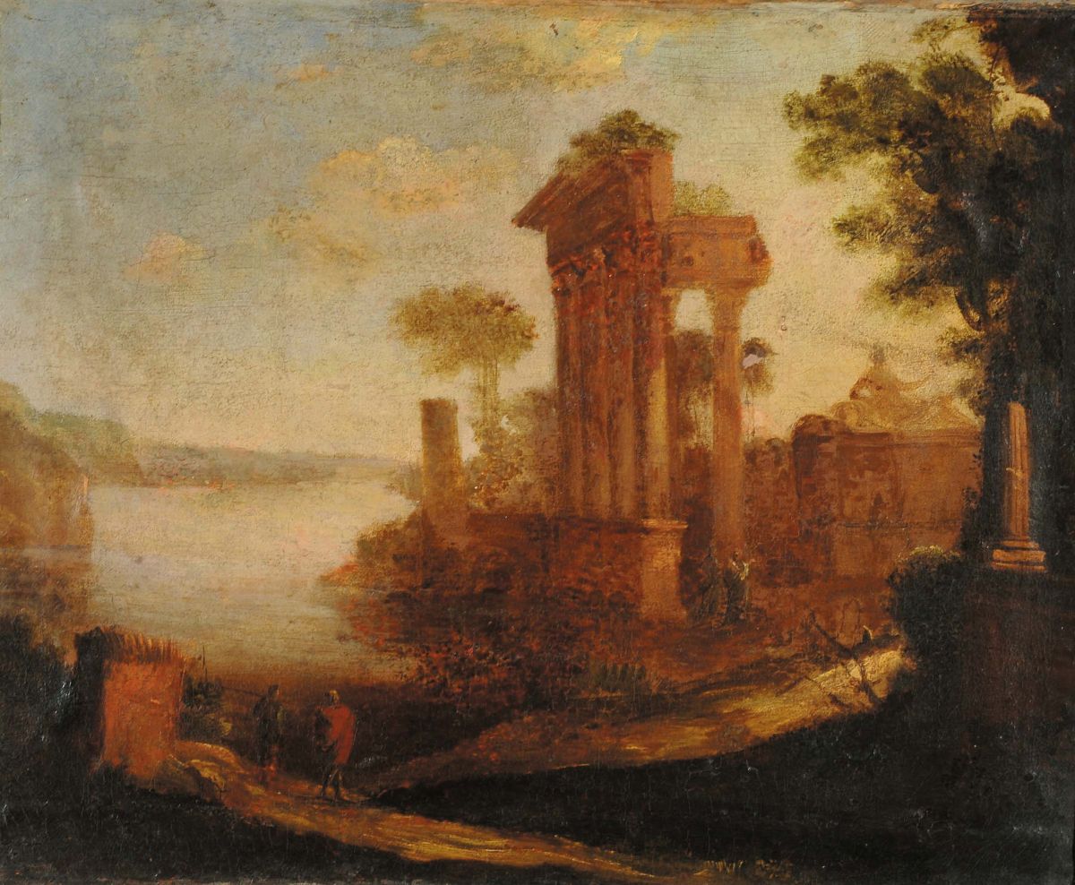 Scuola del XVIII Secolopaesaggio con Rovinepaesaggio con Rovine