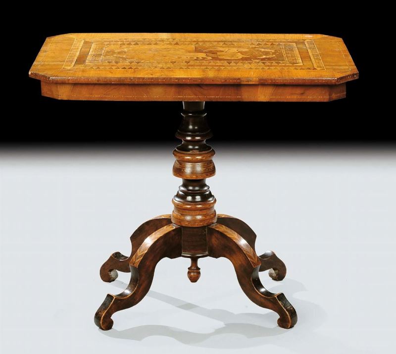 Tavolo Sorrentino, XIX secolo  - Auction Antiquariato, Argenti e Dipinti Antichi - Cambi Casa d'Aste