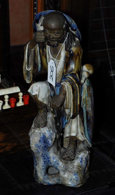 Saggio Orientale in Porcellana, Cina XIX Secolo
