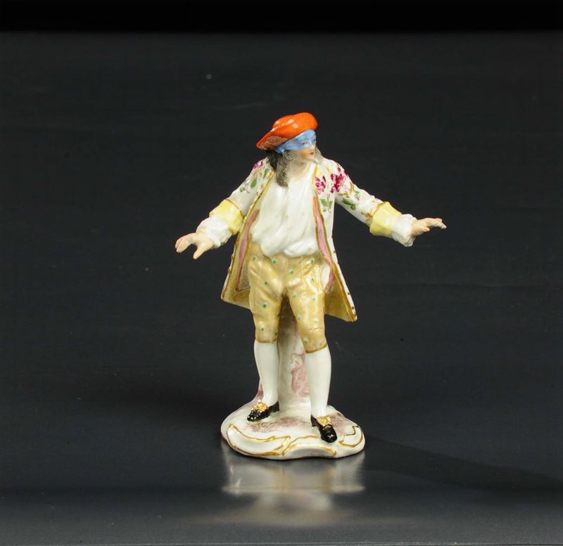 Figura in porcellana raffigurante maschera, Samson XIX secolo  - Asta Antiquariato, Argenti e Dipinti Antichi - Cambi Casa d'Aste