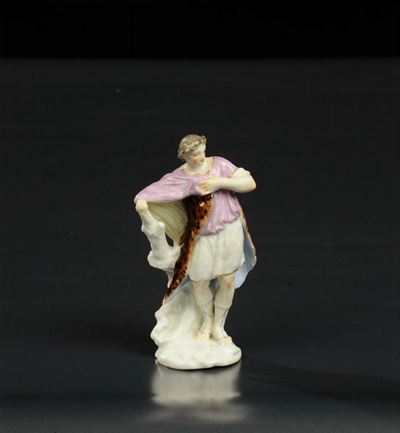 Figura in Porcellana Raffigurante Giovane Donna, Samson XIX Secolo