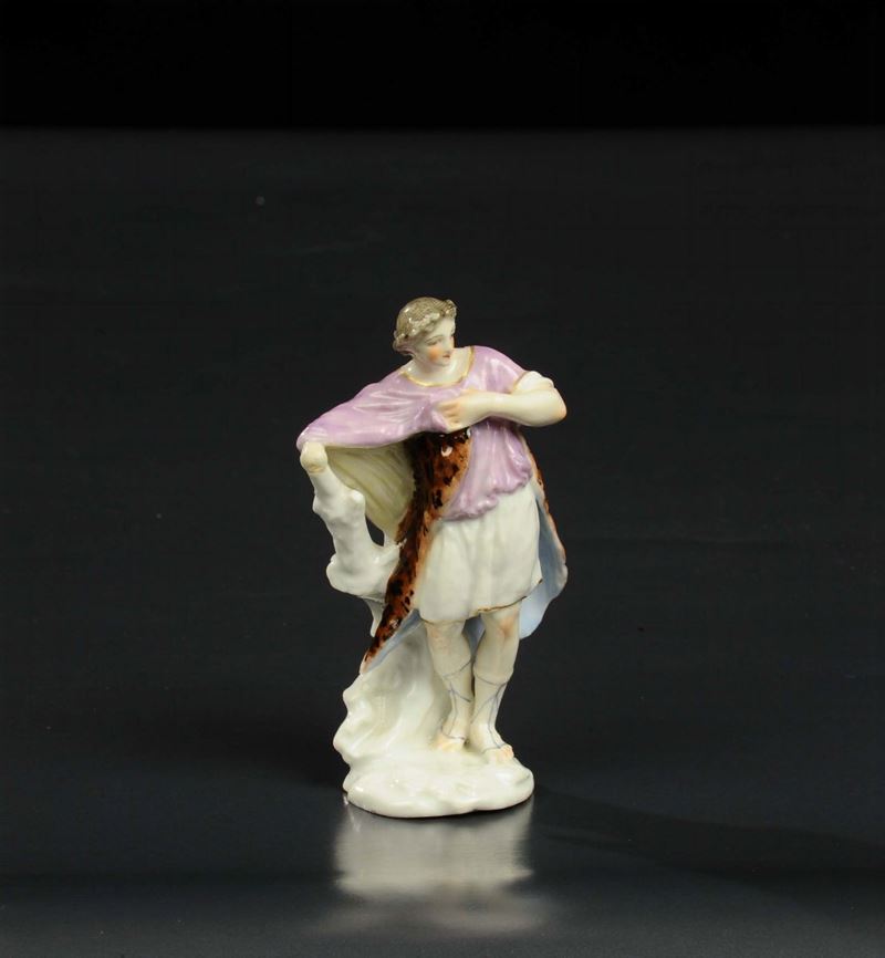 Figura in porcellana raffigurante giovane donna, Samson XIX secolo  - Asta Antiquariato, Argenti e Dipinti Antichi - Cambi Casa d'Aste