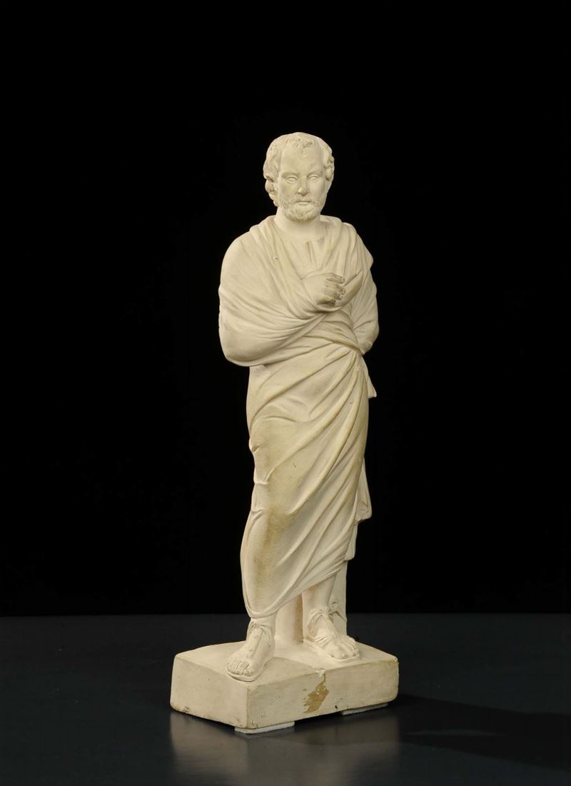 Senatore in terraglia banca, altezza XIX secolo  - Asta Antiquariato, Argenti e Dipinti Antichi - Cambi Casa d'Aste