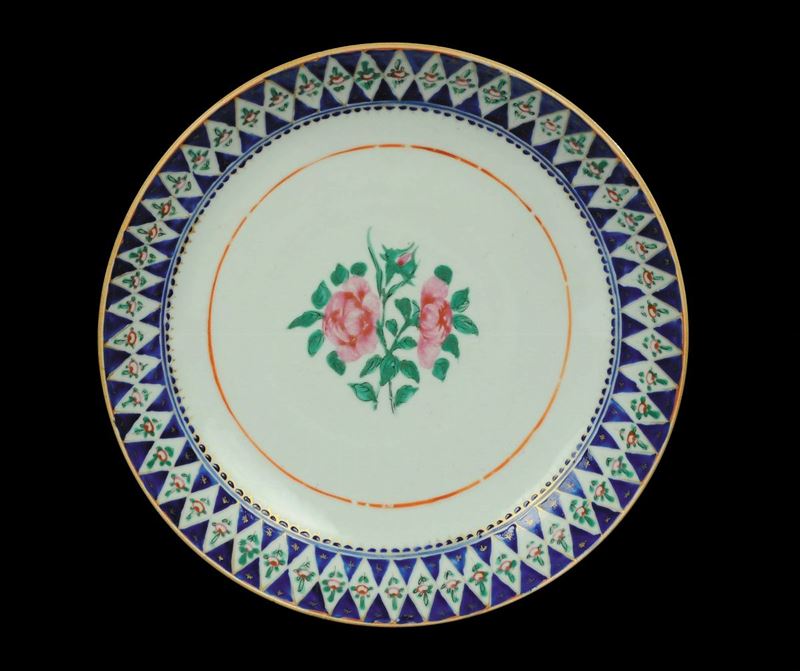 Grande piatto in porcellana, XIX secolo  - Auction Oriental Art - Cambi Casa d'Aste