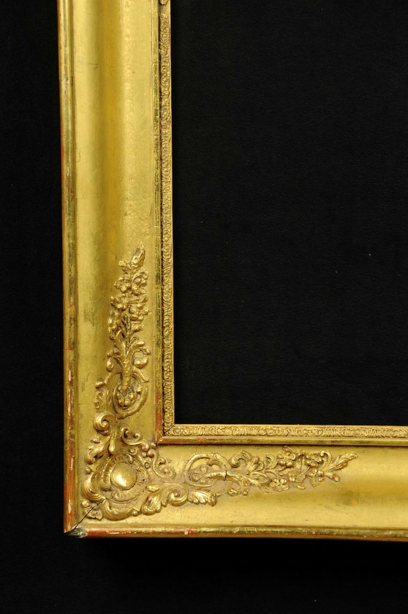 Cornice Luigi Filippo in Legno Dorato