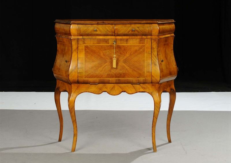 Stipetto Luigi XIV lastronato, XX secolo  - Asta Antiquariato, Argenti e Dipinti Antichi - Cambi Casa d'Aste