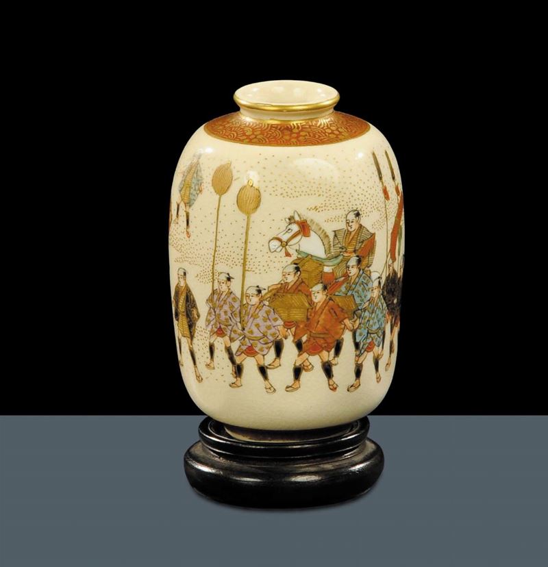 Vasetto Satsuma in porcellana firmato  - Auction Oriental Art - Cambi Casa d'Aste