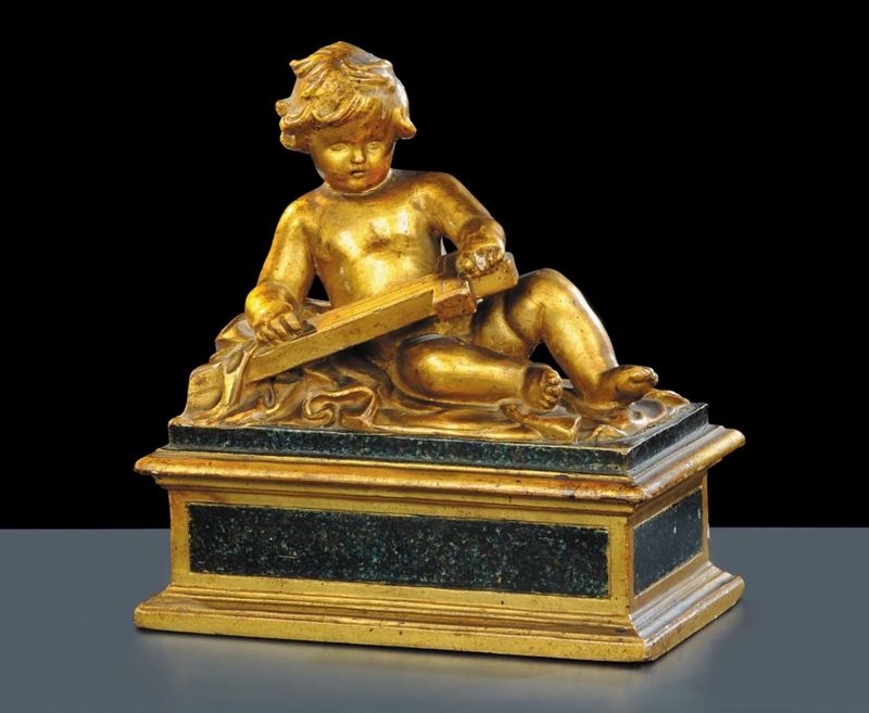 Giuseppe Maria Mazza (1653-1741), ambito di,  Roma, Prima metˆ del XVIII secolo Ges con croce  - Asta Antiquariato, Argenti e Dipinti Antichi - Cambi Casa d'Aste