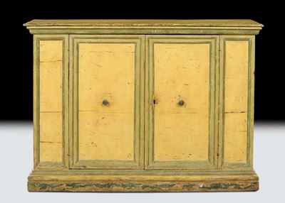 Credenza Laccata a Due Ante, Inizio XIX Secolo