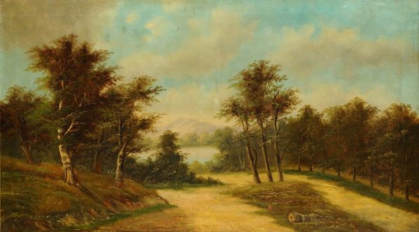 George Percy Hood (1857-1929), attribuito a Paesaggio