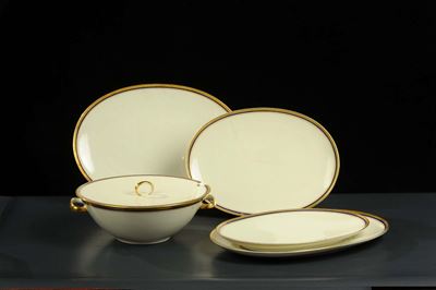 Servizio di Piatti Rosenthal Bordato Bianco e Blu