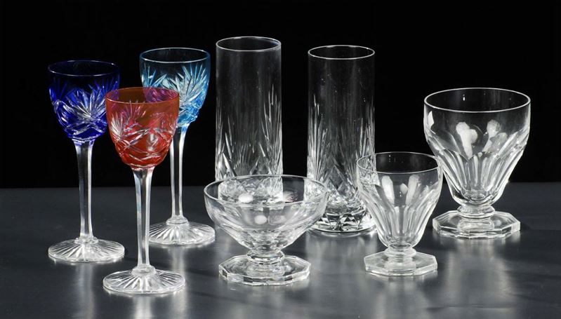 Lotto di bicchieri in vetro inciso e non  - Asta Antiquariato, Argenti e Dipinti Antichi - Cambi Casa d'Aste