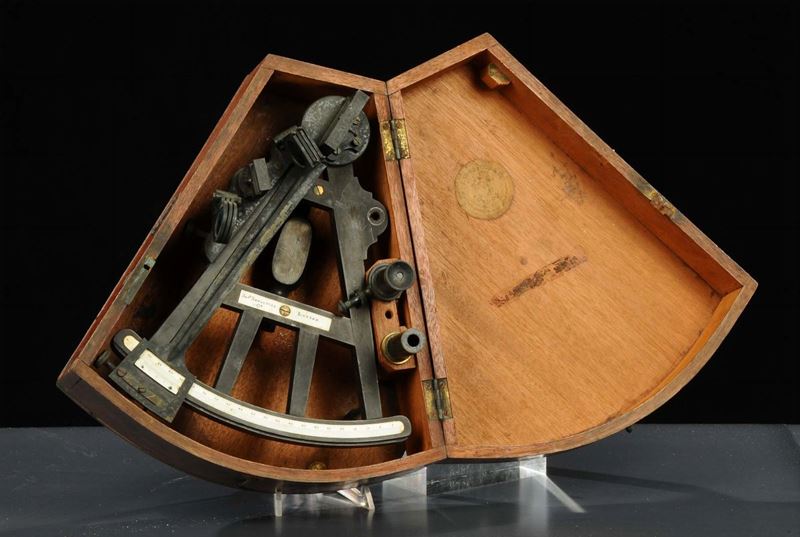 Sestante in ebano entro cassetta  - Asta Antiquariato, Argenti e Dipinti Antichi - Cambi Casa d'Aste