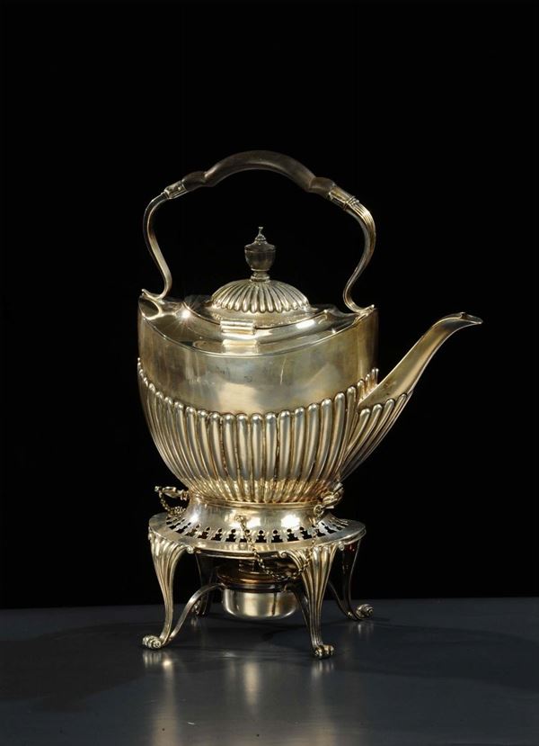 Samovar in argento vittoriano, 1862