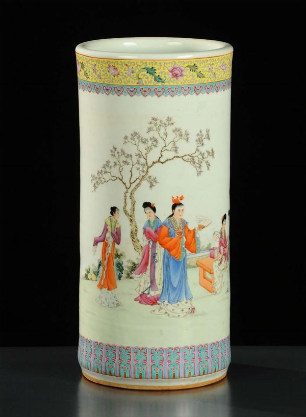 Portaombrelli in ceramica, Cina XX secolo