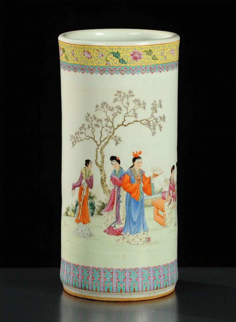 Portaombrelli in ceramica, Cina XX secolo  - Asta Arte Orientale - Cambi Casa d'Aste